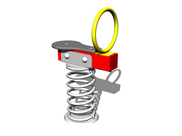 Egy férőhelyes rugós mérleghinta VH101KR - piros