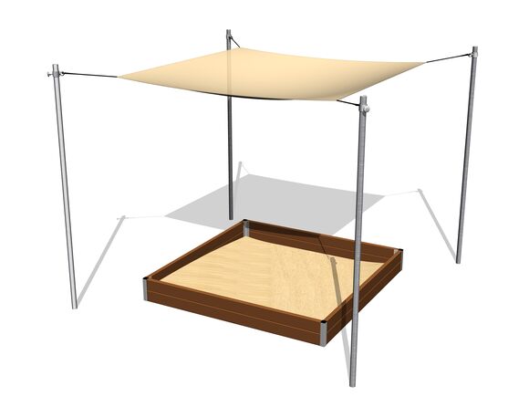 Állítható homokozó árnyékoló 2x2 m ZP222