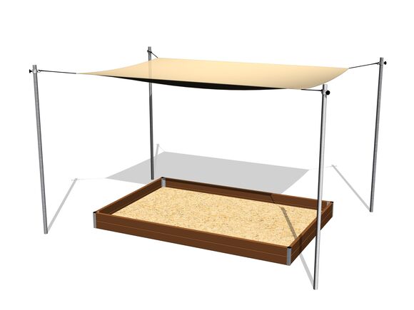 Állítható homokozó árnyékoló 3x2 m ZP322