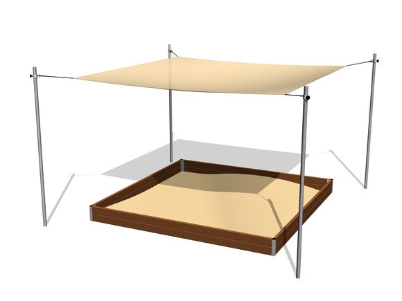 Állítható homokozó árnyékoló 3x3 m ZP332