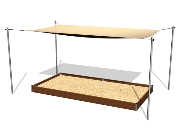 Állítható homokozó árnyékoló 4x2 m ZP422