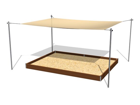 Állítható homokozó árnyékoló 4x3 m ZP432