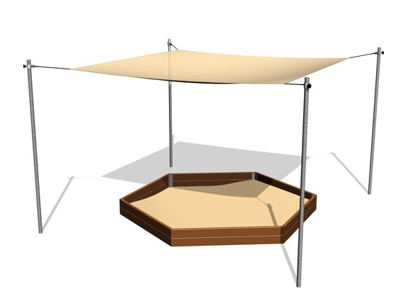 Állítható hatoldalú homokozó árnyékoló ZP602