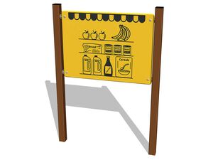 Oktató panel – Bolt - barna