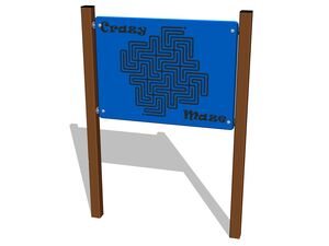Oktató panel – Őrült útvesztő - barna