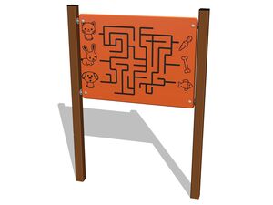 Oktató panel – Labirintus - barna