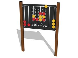 Oktató panel – Három a házban - barna