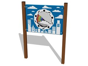 Oktató panel – Szivárvány - barna