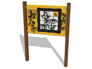Oktató panel – Pillangó kirakó - barna