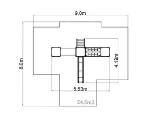Kastély játékkészlet UNH3018KW - barna