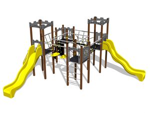 Kastély játékkészlet UNH4010KW - barna