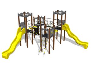 Kastély játékkészlet UNH4016KW - barna
