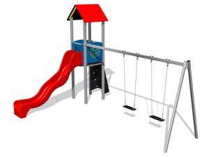 Klasszikus játékfelállás UNK1031K - teljes fémszerkezet