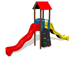 Klasszikus játékfelállás UNK1039K - teljes fémszerkezet