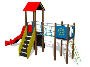 Klasszikus játékfelállás UNK2027KW - barna