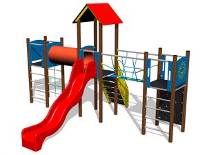 Klasszikus játékfelállás UNK3018KW - barna