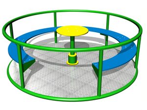 Ülőhelyes körhinta KON0004KG (átmérő 1,85 m) - zöld