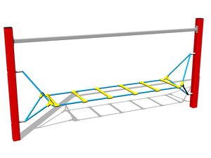 Majompályák Vízszintes létra - piros (szab. mag. 1 m)