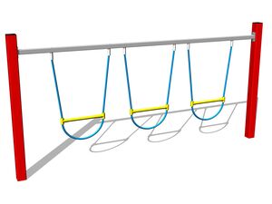 Majompályák Egyensúlyozó kötélkígyó - piros (szab. mag. 1 m)