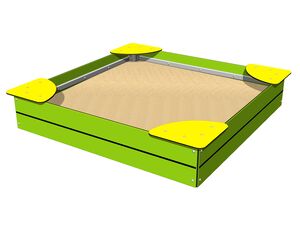 Homokozó ülőkékkel 1,5x1,5 m PIP1515