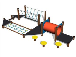 Ügyességi pálya - barna