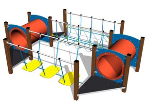 Ügyességi pálya - barna