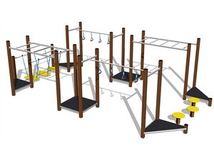 Ügyességi pálya - barna