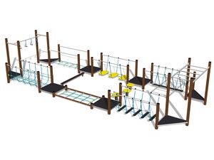 Ügyességi pálya - barna