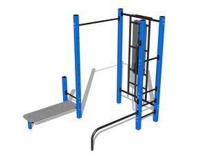 Street workout összeállítás WS8021BD - kék teljes fémszerkezet