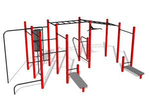 Street workout összeállítás - piros