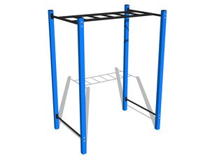Street workout elem - kék teljes fémszerkezet