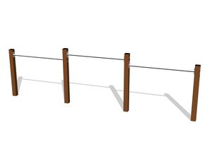 Hármas nyújtó - barna (szab. mag. 1 m)