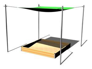 Homokozó árnyékoló 2x2 m ZP220