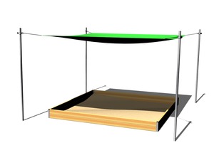 Homokozó árnyékoló 3x3 m ZP330